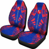Wallis And Futuna Car Seat Covers - Wallis And Futuna Coat Of Arms Polynesian Tattoo Flag - 09 153908 - YourCarButBetter