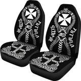 Wallis And Futuna Car Seat Covers - Wallis And Futuna Coat Of Arms Polynesian Tribal - 04 153908 - YourCarButBetter