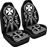 Wallis And Futuna Car Seat Covers - Wallis And Futuna Coat Of Arms Polynesian Tribal - 04 153908 - YourCarButBetter