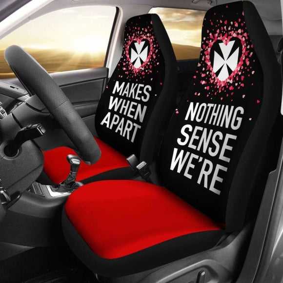 Wallis And Futuna Car Seat Covers Couple Valentine Nothing Make Sense (Set Of Two) 153908 - YourCarButBetter