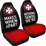 Wallis And Futuna Car Seat Covers Couple Valentine Nothing Make Sense (Set Of Two) 153908 - YourCarButBetter