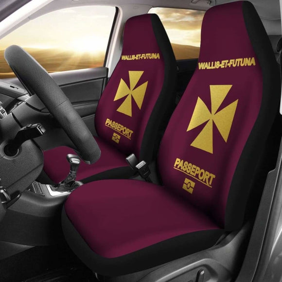 Wallis And Futuna Car Seat Covers - Wallis-Et-Futuna Passeport - 01 153908 - YourCarButBetter