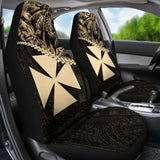 Wallis And Futuna Car Seat Covers Golden Coconut 12 153908 - YourCarButBetter