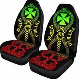 Wallis And Futuna Car Seat Covers Polynesian Tribal Reggae 04 153908 - YourCarButBetter