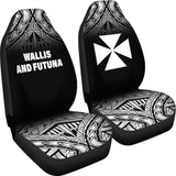 Wallis And Futuna Polynesian Car Seat Covers - Black Fog - 11 153908 - YourCarButBetter