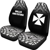 Wallis And Futuna Polynesian Car Seat Covers - Black Fog - 11 153908 - YourCarButBetter