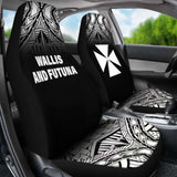 Wallis And Futuna Polynesian Car Seat Covers - Black Fog - 11 153908 - YourCarButBetter