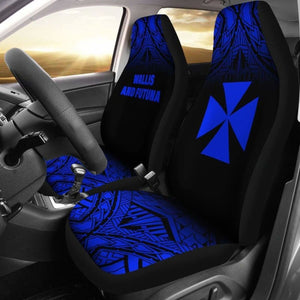 Wallis And Futuna Polynesian Car Seat Covers - Blue Fog - 11 153908 - YourCarButBetter