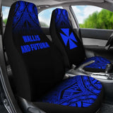 Wallis And Futuna Polynesian Car Seat Covers - Blue Fog - 11 153908 - YourCarButBetter