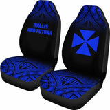 Wallis And Futuna Polynesian Car Seat Covers - Blue Fog - 11 153908 - YourCarButBetter