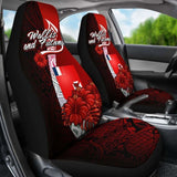 Wallis And Futuna Polynesian Car Seat Covers - Coat Of Arm With Hibiscus - 232125 - YourCarButBetter