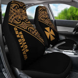 Wallis And Futuna Polynesian Car Seat Covers - Gold Curve - 11 153908 - YourCarButBetter