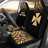 Wallis And Futuna Polynesian Car Seat Covers - Gold Fog - 11 153908 - YourCarButBetter