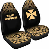 Wallis And Futuna Polynesian Car Seat Covers - Gold Fog - 11 153908 - YourCarButBetter