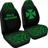 Wallis And Futuna Polynesian Car Seat Covers - Green Fog - 11 153908 - YourCarButBetter