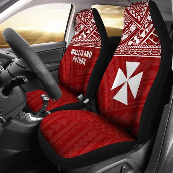 Wallis And Futuna Polynesian Car Seat Covers Red - 11 153908 - YourCarButBetter