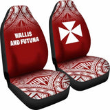 Wallis And Futuna Polynesian Car Seat Covers - Red Fog - 11 153908 - YourCarButBetter