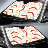 Waterclor Boomerang Australian Aboriginal Ornament Car Auto Sun Shades 094201 - YourCarButBetter