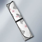Watercolor Cute Rabbit Pattern Car Auto Sun Shades 085424 - YourCarButBetter