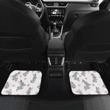 Watercolor Cute Rabbit Pattern Front And Back Car Mats 181703 - YourCarButBetter