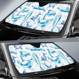 Watercolor Dolphin Pattern Car Auto Sun Shades 085424 - YourCarButBetter