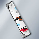 Watercolor Helicopter Cloud Pattern Car Auto Sun Shades 460402 - YourCarButBetter