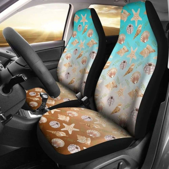 Watercolor Ocean Pattern Car Seat Covers 153908 - YourCarButBetter