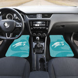 Watercolor Turtle And Hibiscus Car Floor Mats 211504 - YourCarButBetter