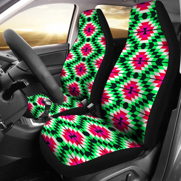 Watermelon Colors Aztec Design Women Car Seat Cover 174510 - YourCarButBetter