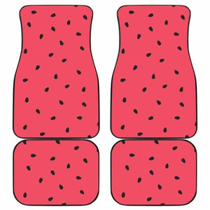 Watermelon Texture Background Front And Back Car Mats 195016 - YourCarButBetter