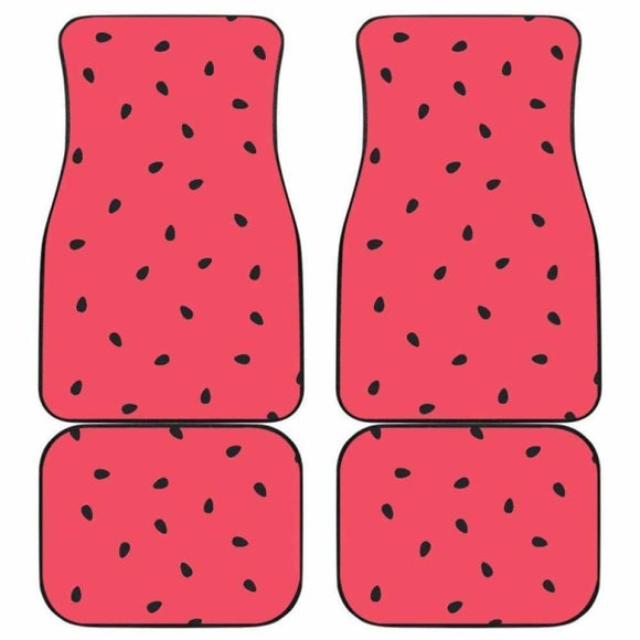 Watermelon Texture Background Front And Back Car Mats 195016 - YourCarButBetter