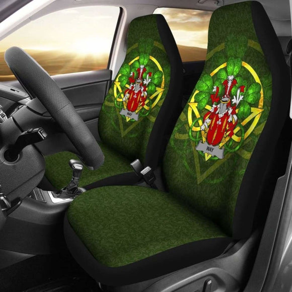Way Ireland Car Seat Cover Celtic Shamrock (Set Of Two) 154230 - YourCarButBetter