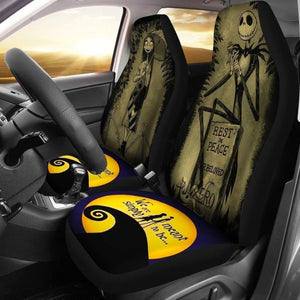 We Are Simply Mean To Be Jack And Sally Car Seat Covers 101819 - YourCarButBetter