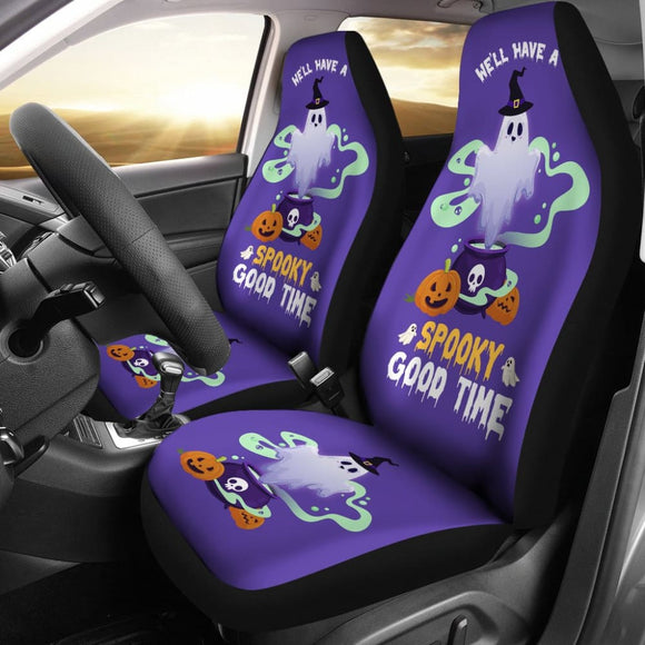 We’ll Have A Spooky Good Time Halloween Funny Moments Car Seat Covers 211110 - YourCarButBetter