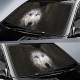 Werewolf Blue Eyes Car Sun Shades 182102 - YourCarButBetter