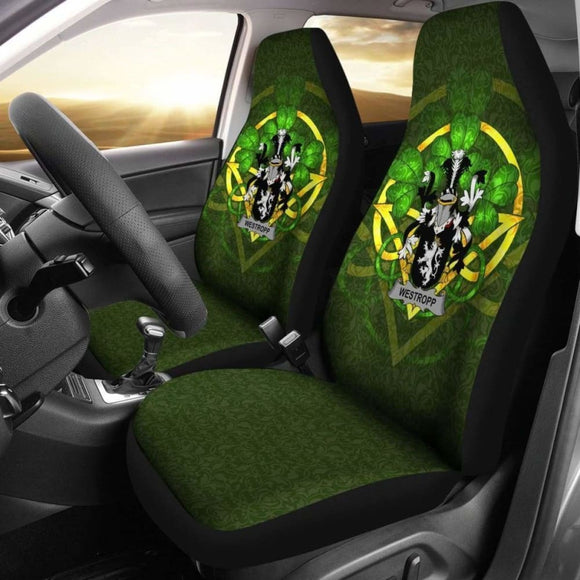 Westropp Ireland Car Seat Cover Celtic Shamrock (Set Of Two) 154230 - YourCarButBetter