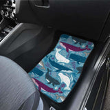 Whale Design Pattern Front And Back Car Mats 102802 - YourCarButBetter