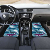 Whale Design Pattern Front And Back Car Mats 102802 - YourCarButBetter