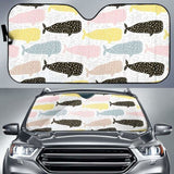 Whale Dot Pattern Car Auto Sun Shades 085424 - YourCarButBetter
