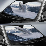 Whale Fog Mountains Winter Hd 4K Car Sun Shade 085424 - YourCarButBetter
