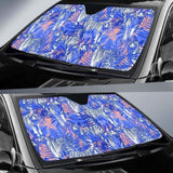 White Bengal Tigers Pattern Car Auto Sun Shades 172609 - YourCarButBetter