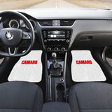 White Camaro Red Letter Car Floor Mats 212304 - YourCarButBetter