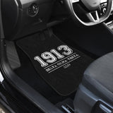 White Delta Sigma Theta 1913 Black Themed Car Floor Mats 211706 - YourCarButBetter