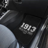 White Delta Sigma Theta 1913 Black Themed Car Floor Mats 211706 - YourCarButBetter