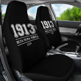 White Delta Sigma Theta 1913 Black Themed Car Seat Covers 211706 - YourCarButBetter