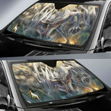 White Dragon Attack Sun Shade amazing best gift ideas 172609 - YourCarButBetter