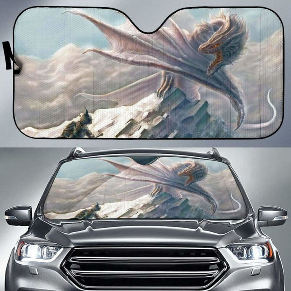 White Dragon Sun Shade amazing best gift ideas 172609 - YourCarButBetter