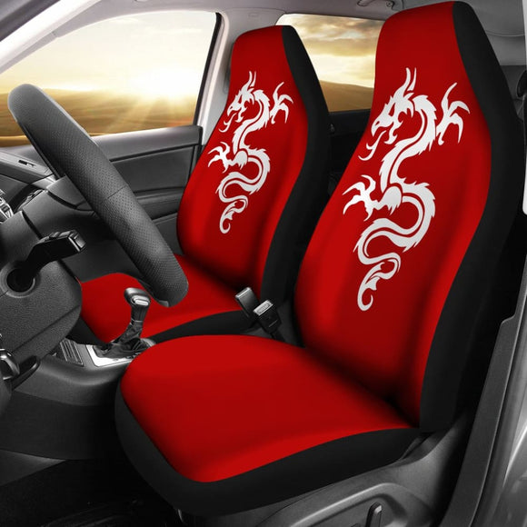 White Dragon The Celtic Car Seat Covers 211803 - YourCarButBetter