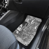 White Grunge Art Car Floor Mats 210202 - YourCarButBetter