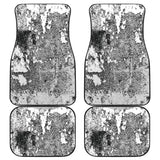 White Grunge Art Car Floor Mats 210202 - YourCarButBetter